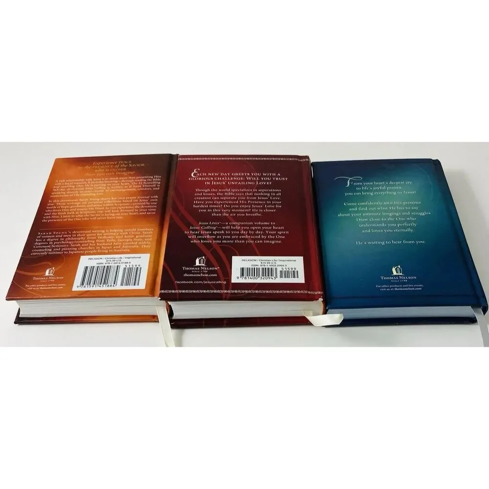 Sarah Young Christian Books - Set Of 3 Jesus Lives/ Dear Jesus/ Jesus Calling